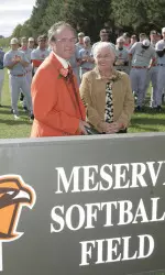 Lee and Marge Meserve Honored at Softball Field Dedication Image