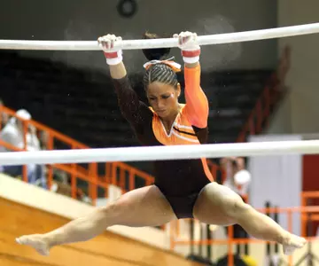 Gymnastics Makes it Three in Row; Down UIC Image