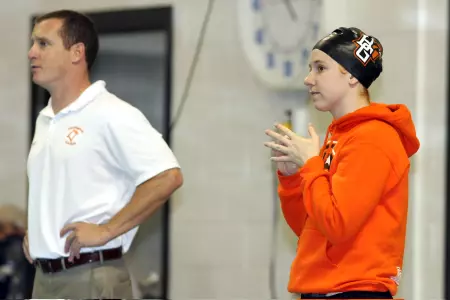 Swimmers Dive Back into Competition at the Calvin Winter Invitational Image