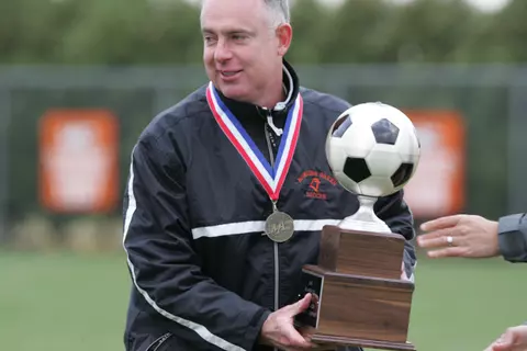 BGSU women's soccer coach Andy Richards