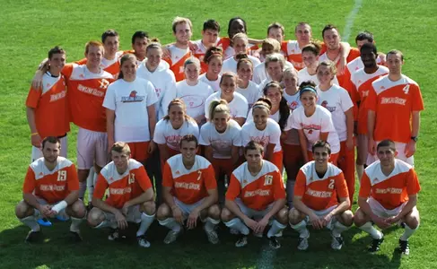 Men's soccer, women's soccer combined photo