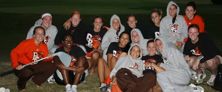 BGSU women's basketball team at golf outing