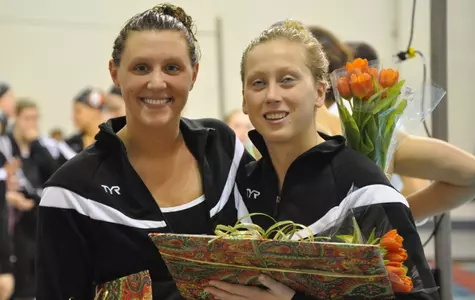 Senior Day - Sarah Burston and Carrie Enright