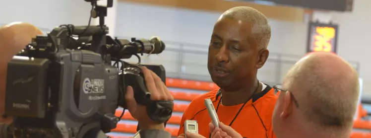 Louis Orr With The Media