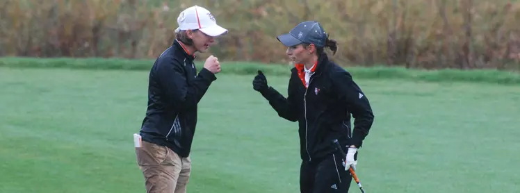 Lauren Glew and Coach Young