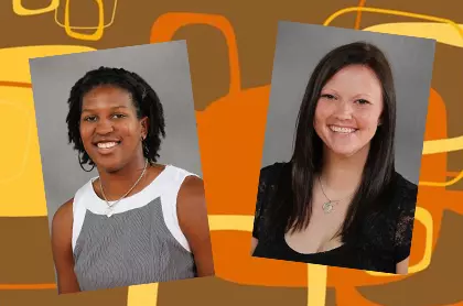 Alexis Rogers Maribeth Giese groovy background inside photo