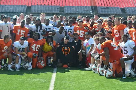 Machine Gun Kelly and Football team