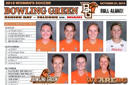 BGSU W.Soccer Senior Day Graphic thingie - Carmack Casagrande Fowler Nelson Paszko Tobin Wideman
