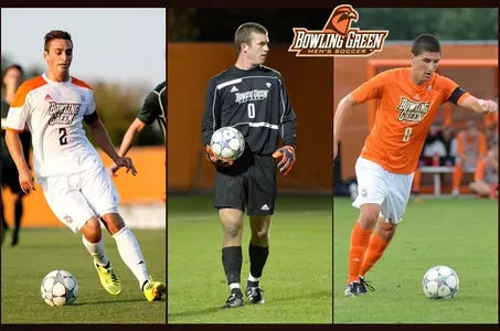 2013 men's soccer captains Joey D'Agostino Michael Wiest Brandon Silva