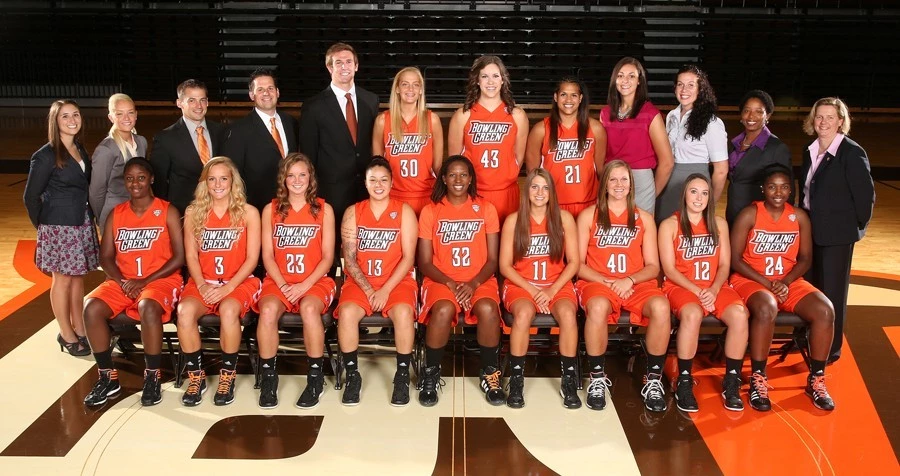 BGSU women's basketball 2013-14 team photo
