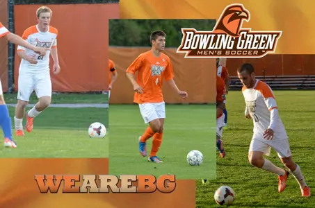 Danny Baraldi Jon Kumher Jake Genrich 2014 men's soccer captains