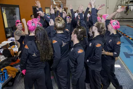 Swim Team Huddle