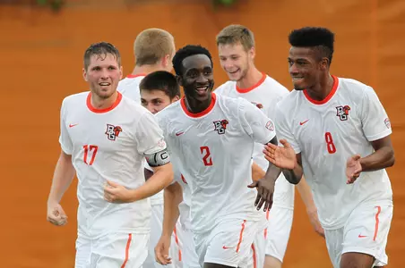 Goal celebration Agyeman Souahy Auden - Aug 28 2015 v SIUE - Garza