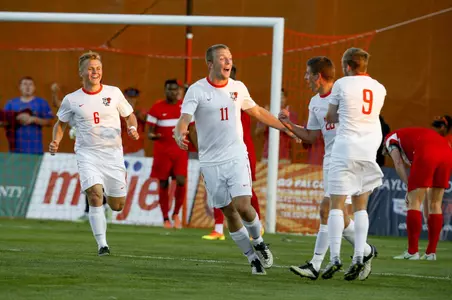 Goal celebration v Ohio State - Sept 24 2016 - Ruben Kappler photo