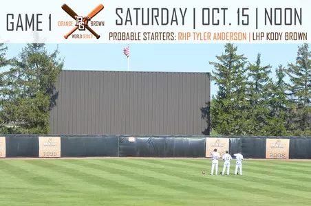 2016 Orange And Brown World Series Preview