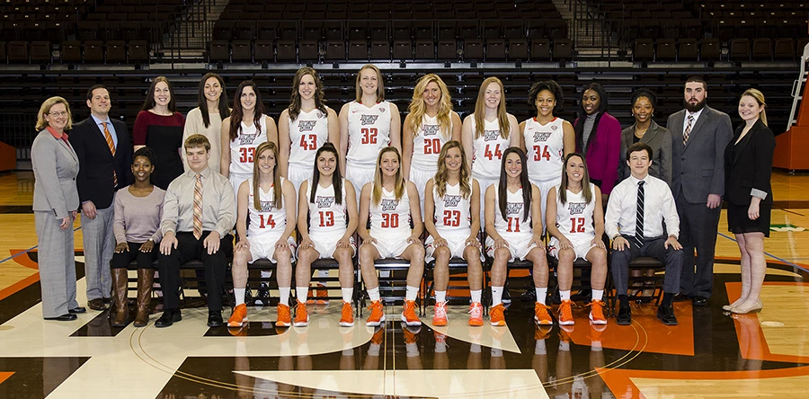 BGSU women's basketball team 2015-16 - March 18 2016