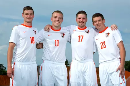 BGSU seniors Jacob Roth Pat Flynn Max Auden Joe Sullivan