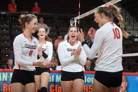 Volleyball Celebration Versus Miami