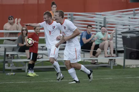 Flynn Macomber Goal Celebration - Aug 28 2016 v Appalachian St - Larry Clapper photo