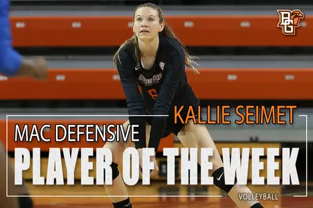 Kallie Seimet Defensive Player of the Week