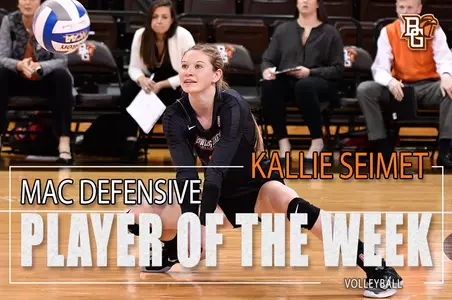 Kallie Seimet Defensive Player of the Week