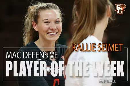 Kallie Seimet Defensive Player of the Week
