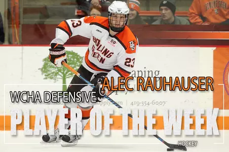 Alec Rauhauser WCHA Defensive Player of the Week