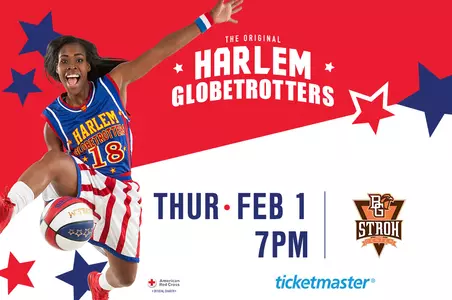 Harlem Globetrotters at the Stroh Center Feb 1 2018
