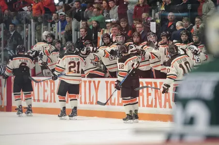 Hockey Bench Celebratory