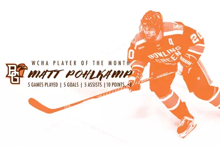 Matt Pohlkamp WCHA Player of the Month