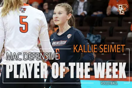 Kallie Seimet Defensive Player of the Week