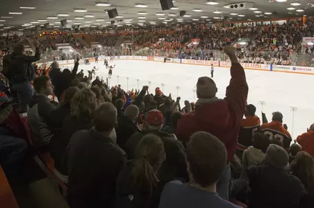 Hockey Crowd Celebration