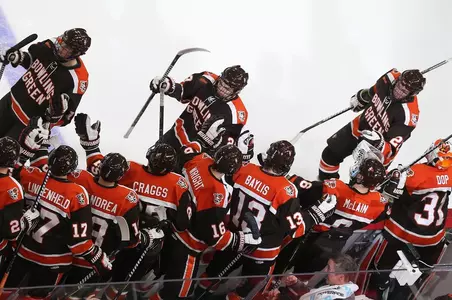 Hockey Bench Celebratory