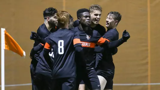 Goal celebration v WMU -