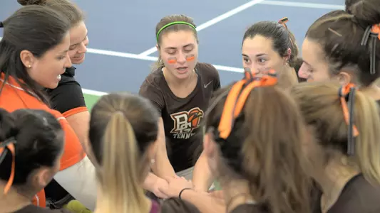 Tennis Team Huddle