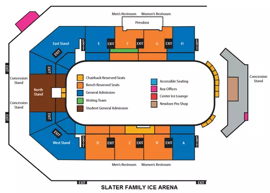Hockey Seating Chart