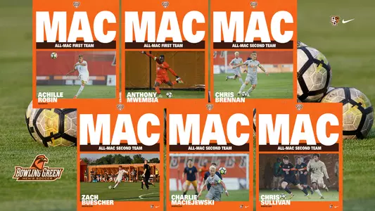 Men's Soccer 2019 All-MAC Team members