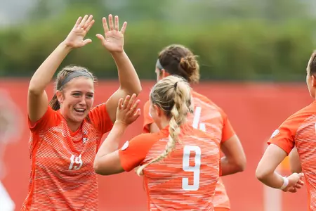 Sophia Barnes Nikki Cox goal celebration - Sept 29 2019
