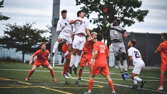Game action at Northwestern