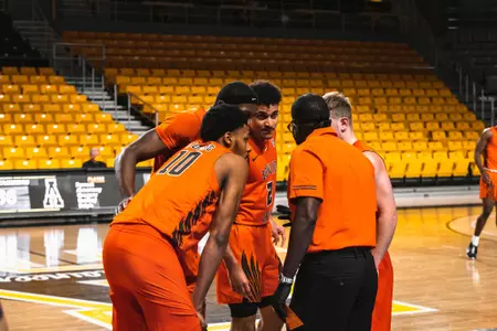 BGSU Appalachian State Team Huddle