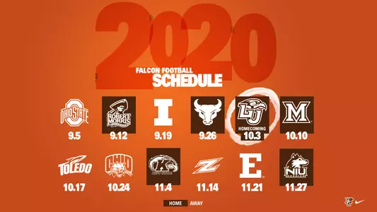2020 BGSU Football Schedule Image