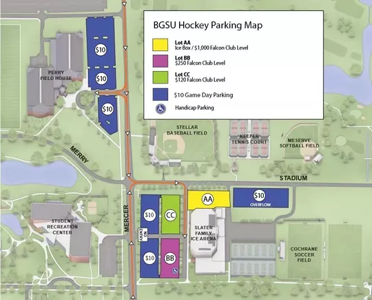 Hockey Parking Map