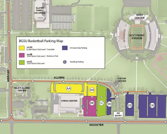 Basketball Parking Map