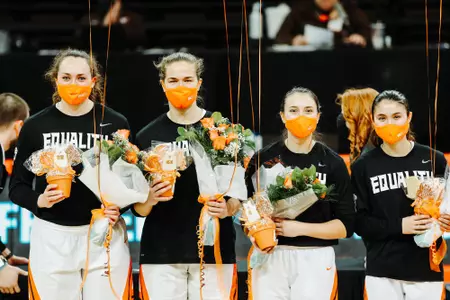 Senior Day - Angela Perry Clare Glowniak Madisen Parker Mari Hill