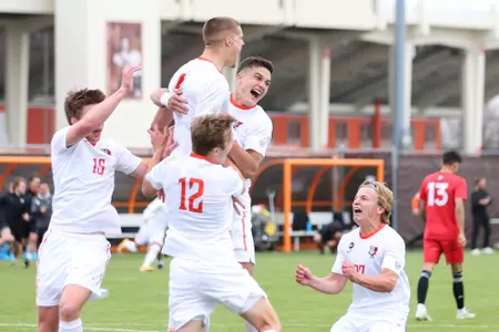 Goal celebration - April 18 2021 v NIU -- winning PK