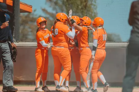 Celebration Congrats Loyola HR home run grand slam