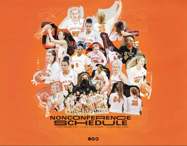 W.Basketball: 2021-22 non-conference schedule graphic