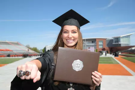 Jacqueline Askin - volleyball - graduation commencement rings