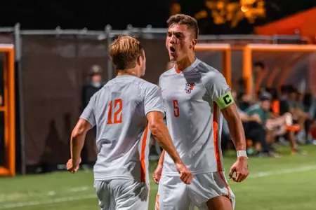 Goal celeb Nichols Erlandson Jacob v Wright State - Sept 14 2021