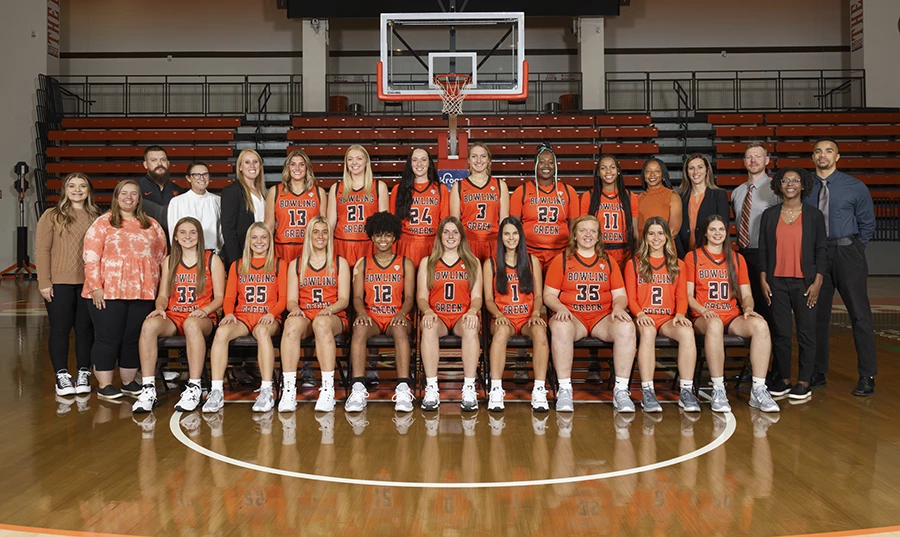 BGSU women's basketball team photo 2022-23